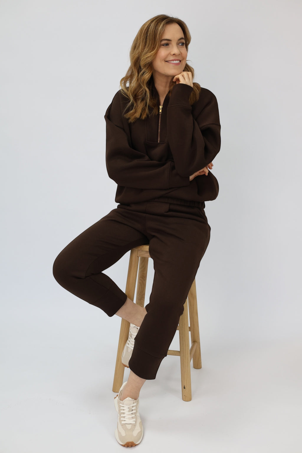 Margot Relaxed Sweatpants in Chocolate