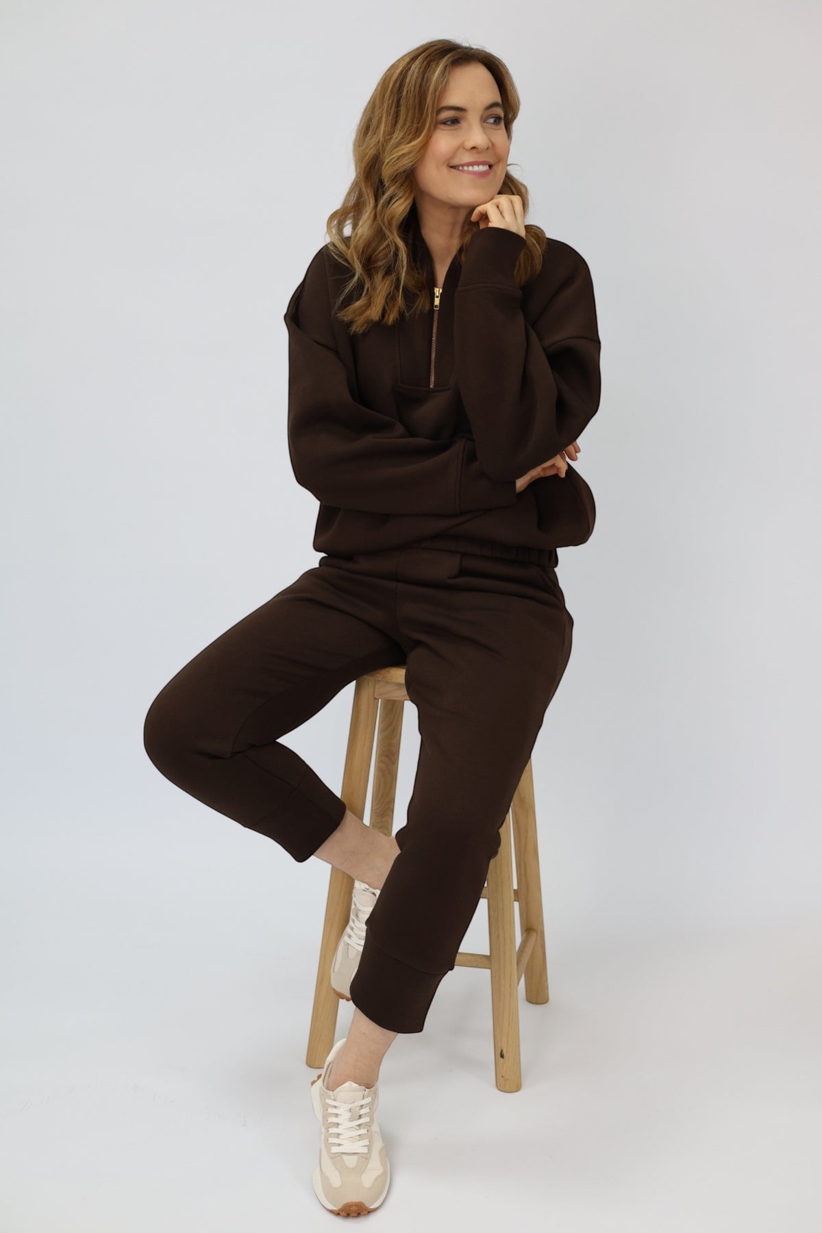 Margot Relaxed Sweatpants in Chocolate