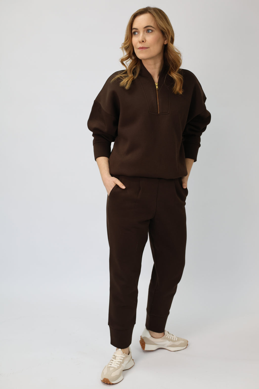 Chocolate brown sweatshirt and coordinated joggers