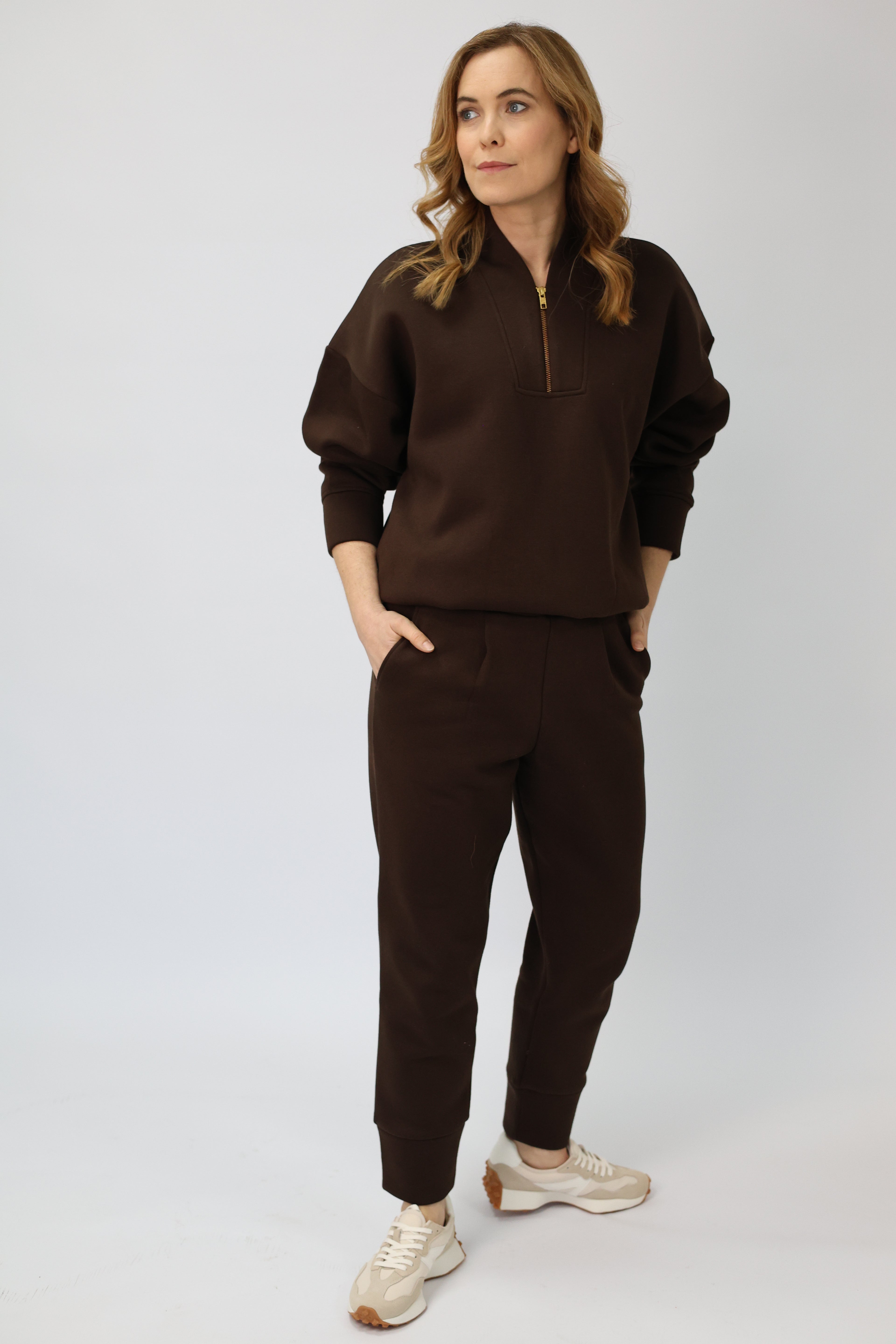 Chocolate brown sweatshirt and coordinated joggers